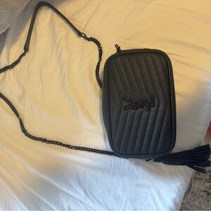 Yves Saint Laurent Black Quilted Shoulder Bag
